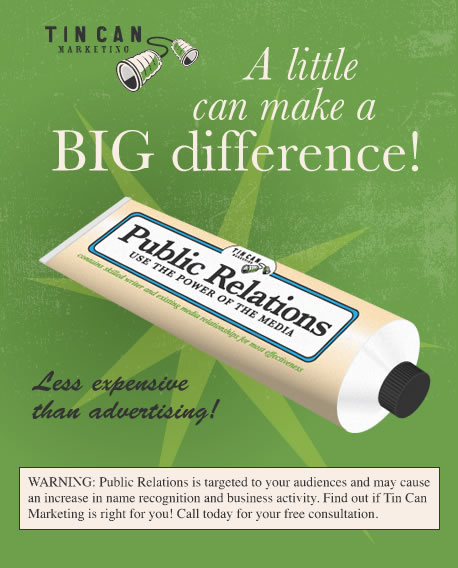 Tin Can Marketing - Promotional Marketing - Everybody's talking about it!